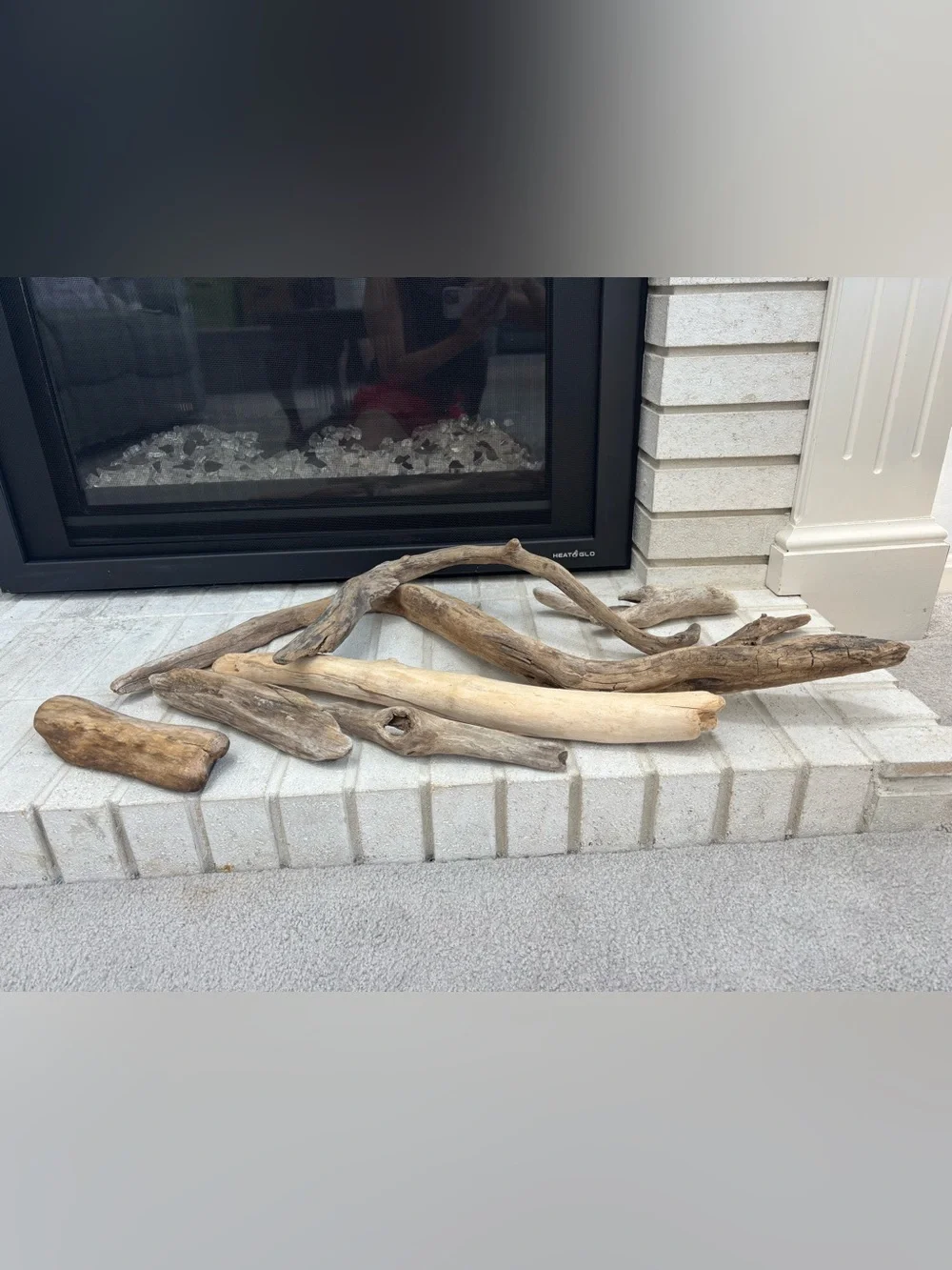 Natural Driftwood Logs Coastal Beach Naturescape Set Neutral Brown Gray Tan